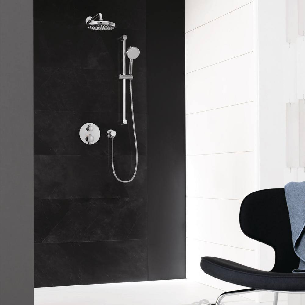 GROHE Grohtherm Cube 2-Spray Shower Set with Tempesta 210 in StarLight Chrome 34745000