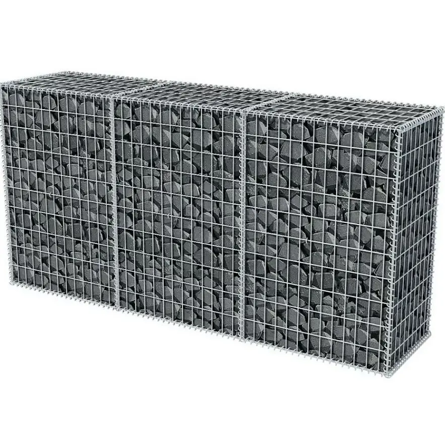 Factory direct heavy duty gabion wire mesh basket pvc coated gabion box / 2x1x1m welded gabion retaining wall