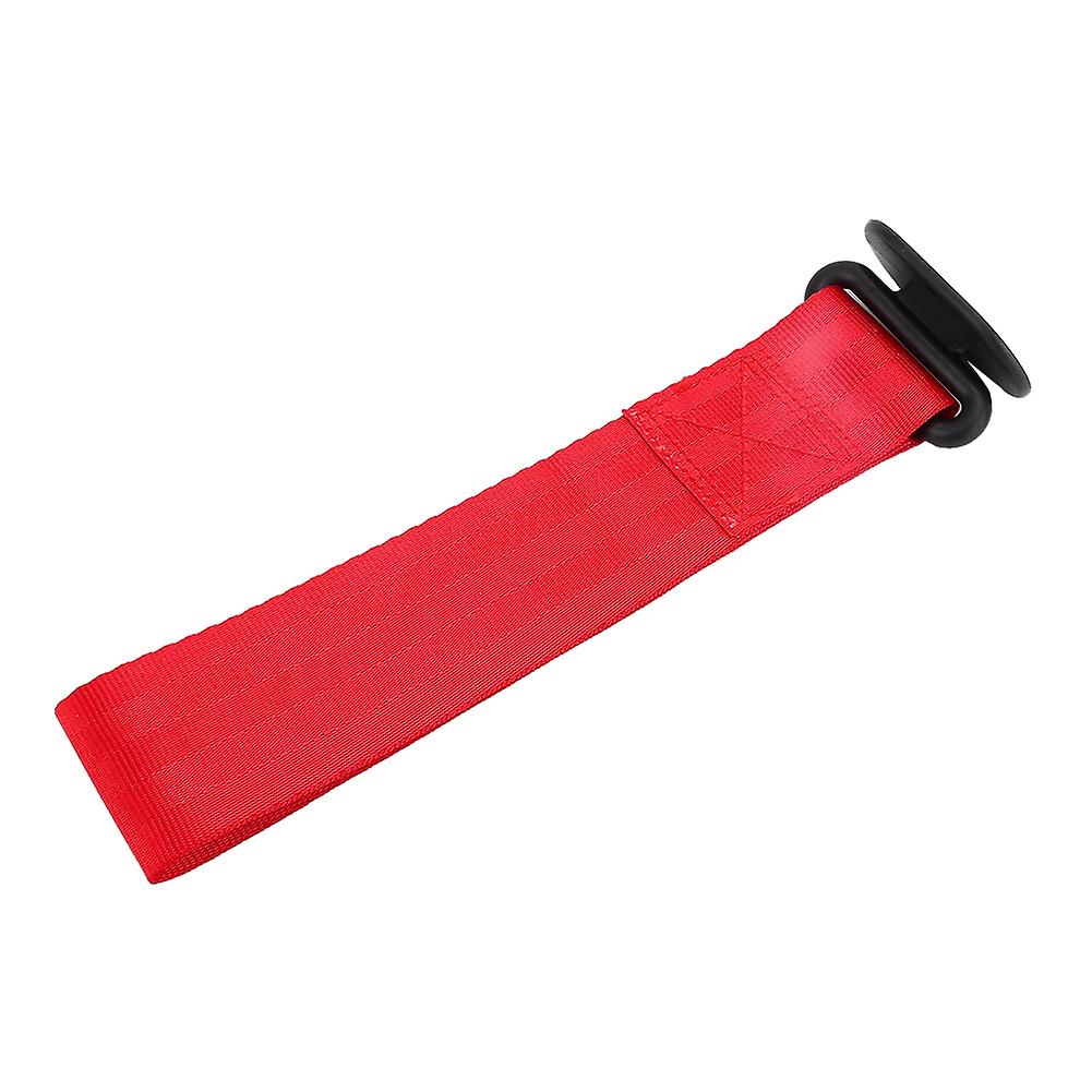 Universal Car Towing Rope Racing Personality Tow Strap Front Rear Bumper Decoration (red)