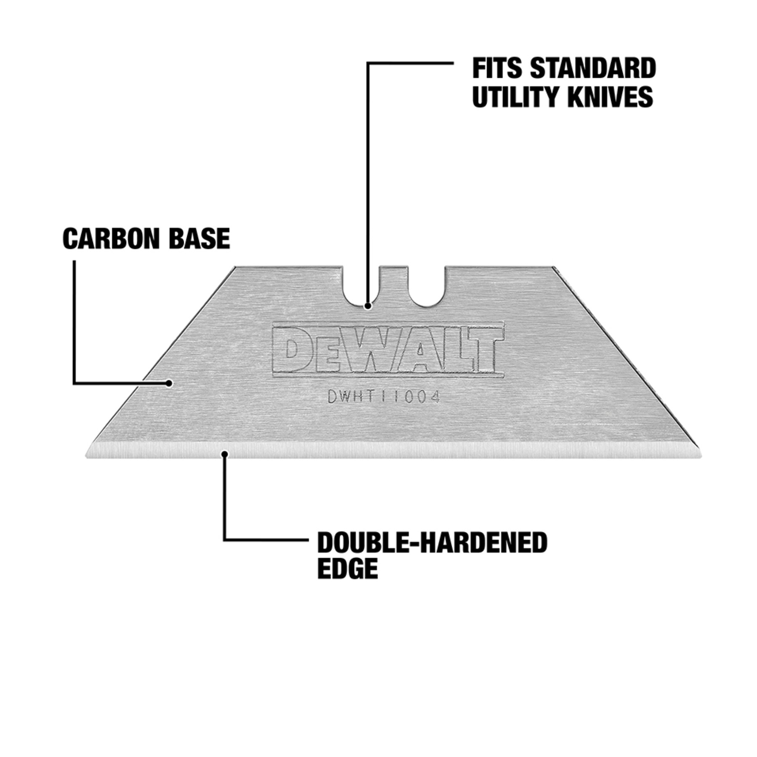 DW Steel Heavy Duty Utility Blade 2-1/2 in. L 75 pk