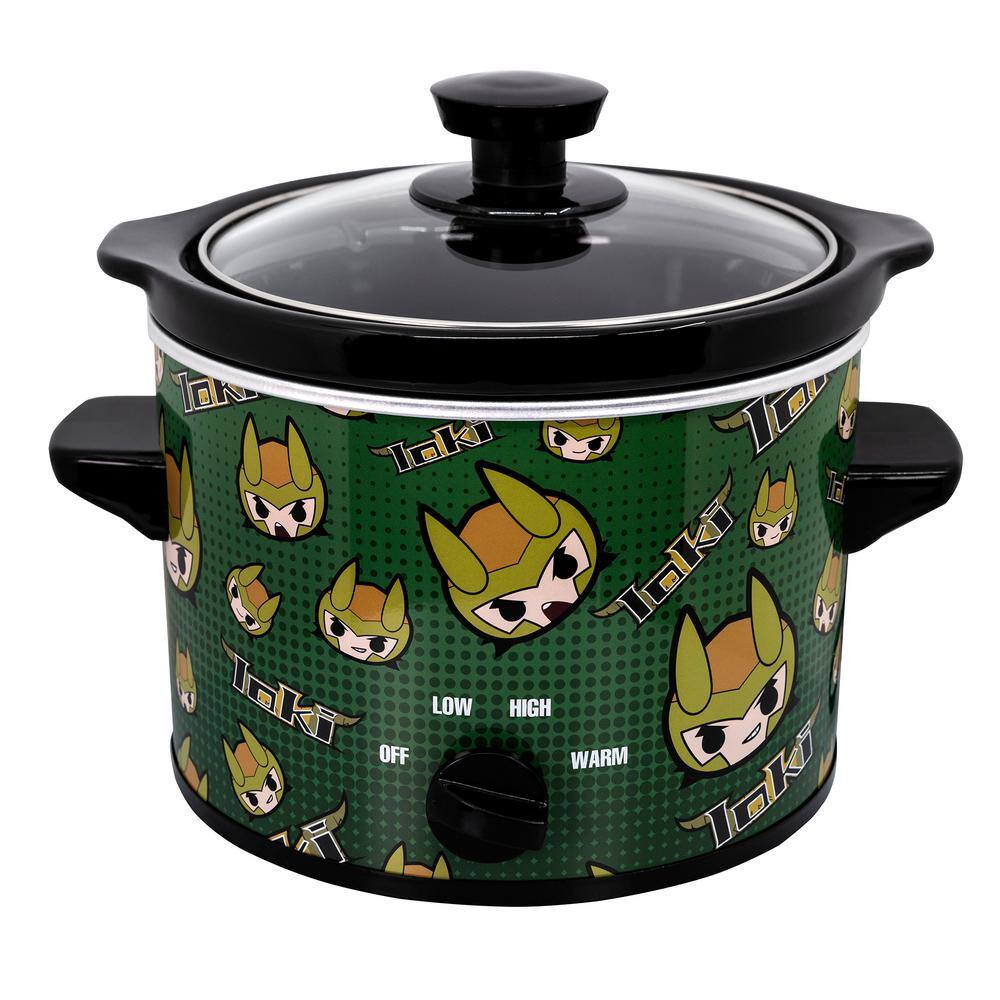 Uncanny Brands 2 Qt. Marvel's Loki Green Slow Cooker SC2-MVC-LK1