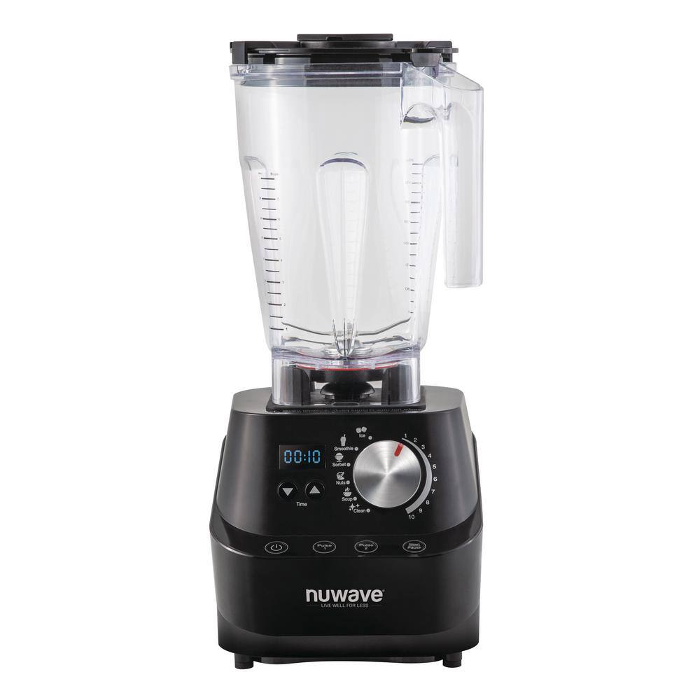 NuWave 64 oz. 6 Speed Countertop Infinity Blender with Lifetime Warranty Black Finish 28202