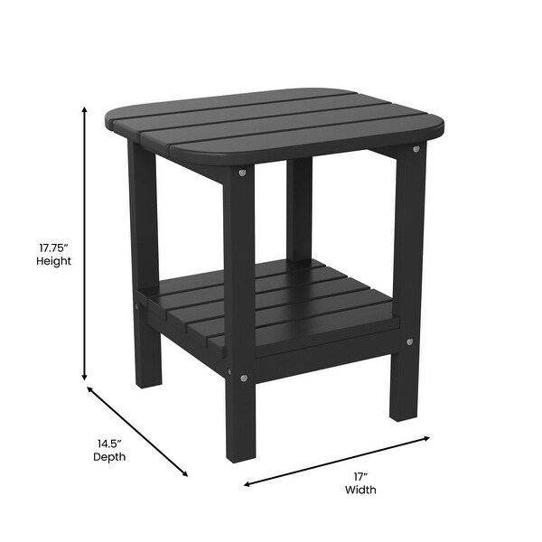 Commercial Grade AllWeather Adirondack Style Patio Side Table