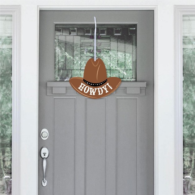 Big Dot Of Happiness Western Hoedown Hanging Porch Wild West Cowboy Party Outdoor Decorations Front Door Decor 1 Piece Sign