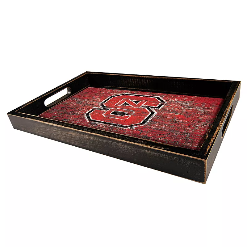 North Carolina State Wolfpack Distressed Serving Tray