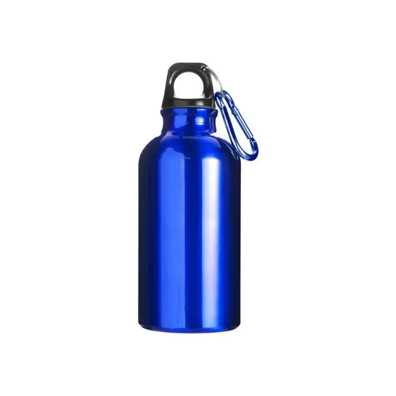 350ML Leak proof Water Seal and  BPA Free Lightweight Aluminium Reusable Metal Water Bottle with Carabiner