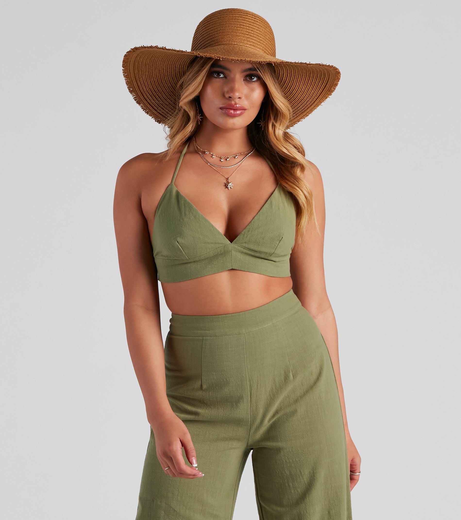 Whisked Away Halter Crop Top