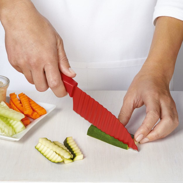 Kuhn Rikon Colori Crinkle Cut Garnish Knife 5 inch