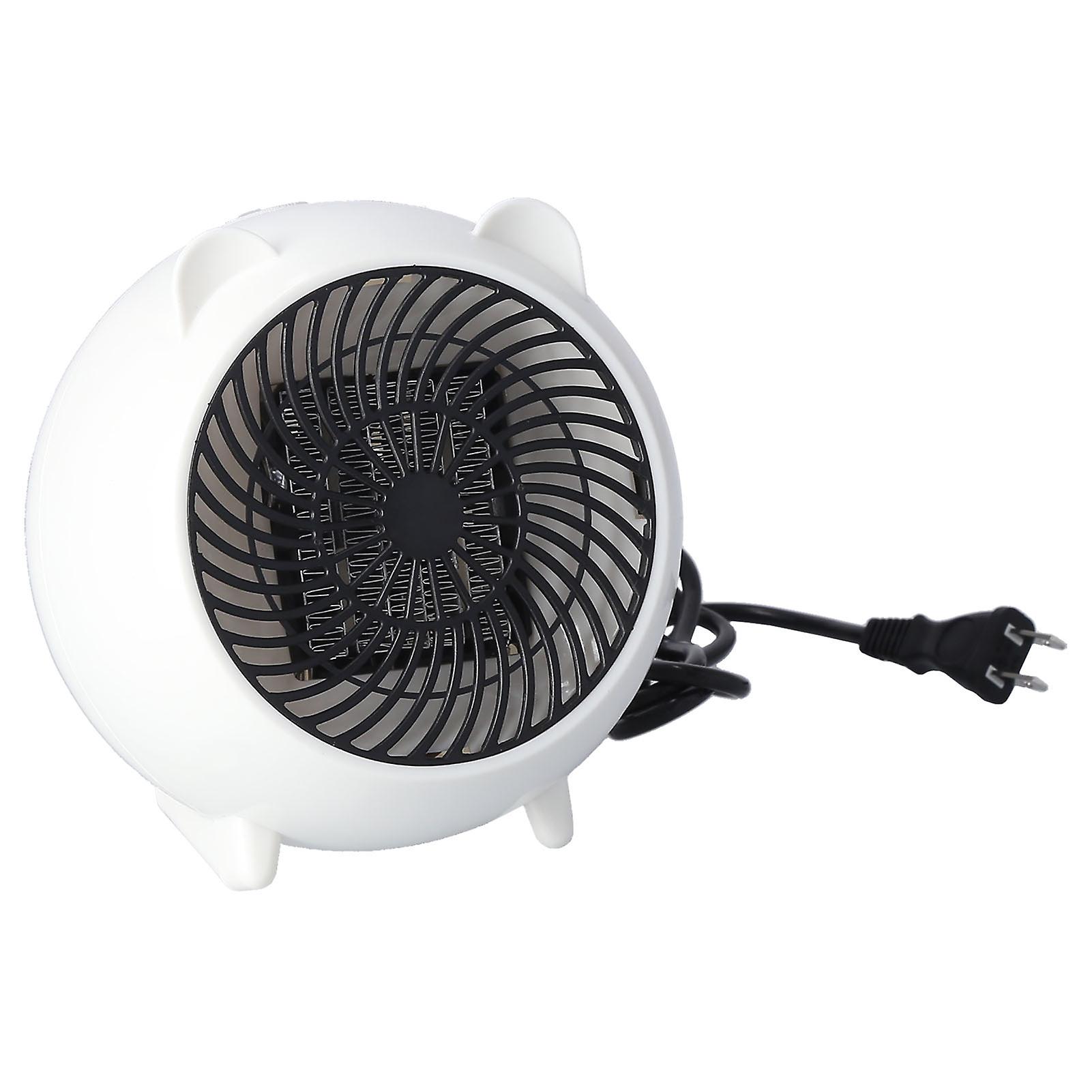 500w Cute Mini Electric Heater Cartoon Household Desktop Fan Heater For Home Bedroom Us Plug 110v