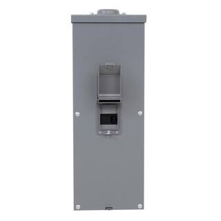 Square D QO 200 Amp 2-Pole Outdoor Circuit Breaker Enclosure with QOM2200VH Breaker QOM2E2200NRB