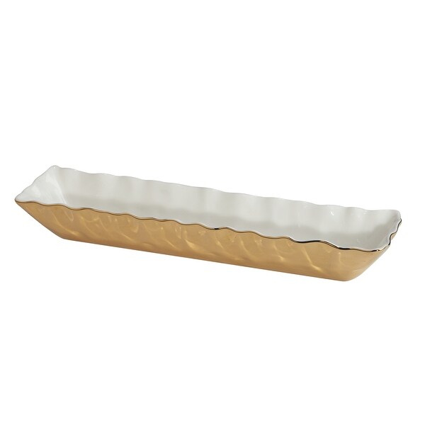 Certified International Gold Coast Cracker Tray 13 x 3