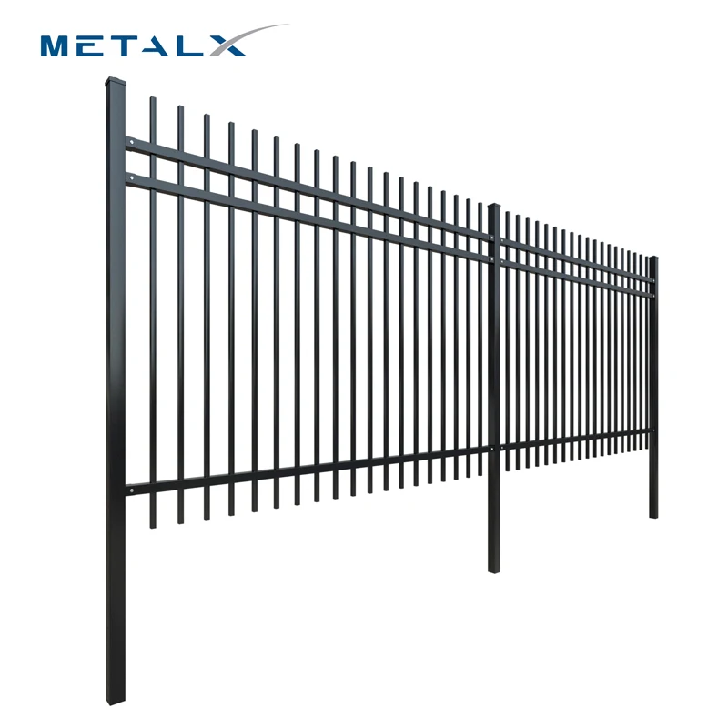 Anping factory supply anti climbing galvanized metal fence system italian style decorative iron fence design