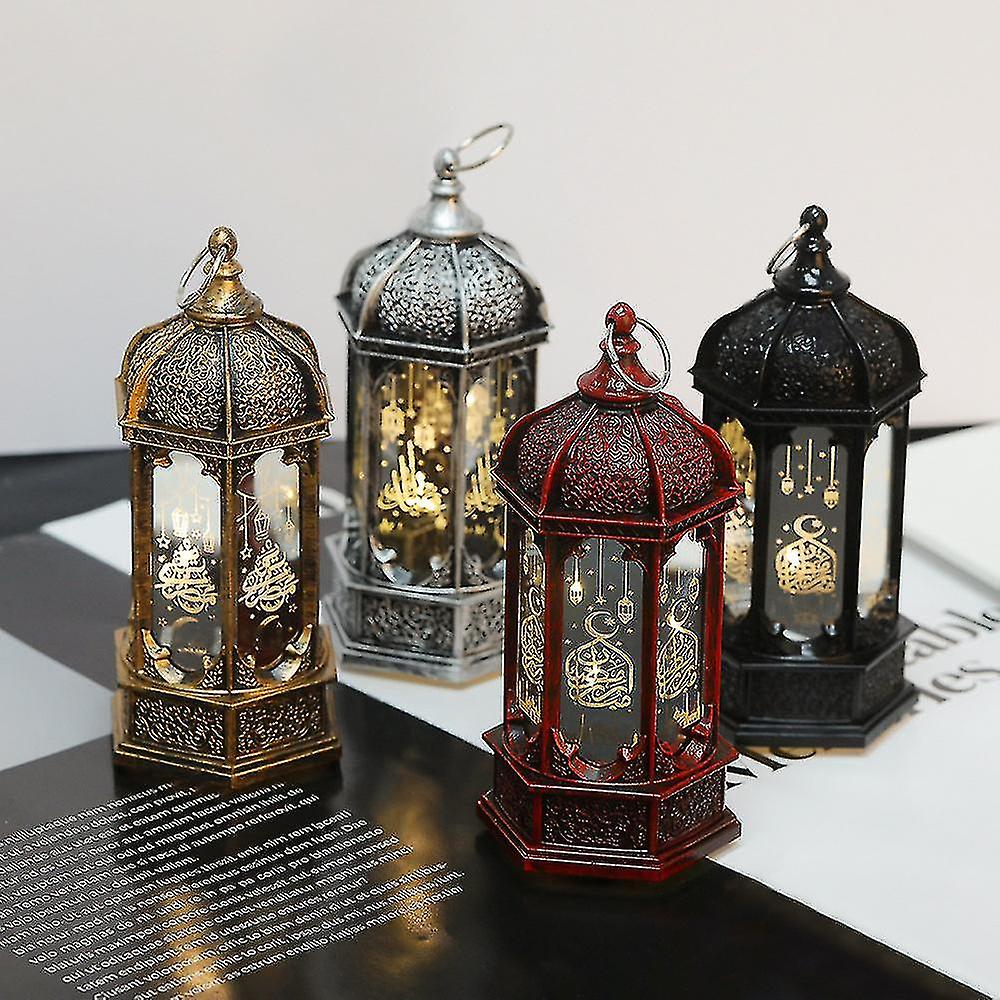 Islamic Lantern Muslim Ramadan Eid Led Light Arabian Study Lighting Lamp Battery Operated