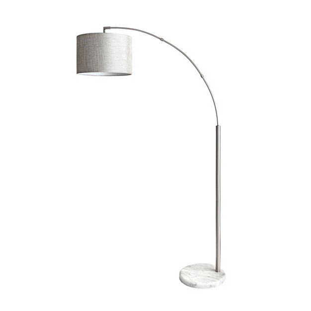 Marble Floor Lamp Lighting Silver 68 5 quot H X 37 quot W X 12 quot D