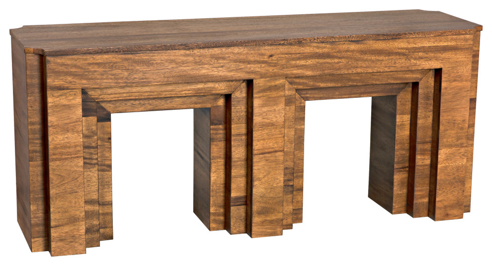 Arc Console  Dark Walnut   Transitional   Console Tables   by Noir  Houzz