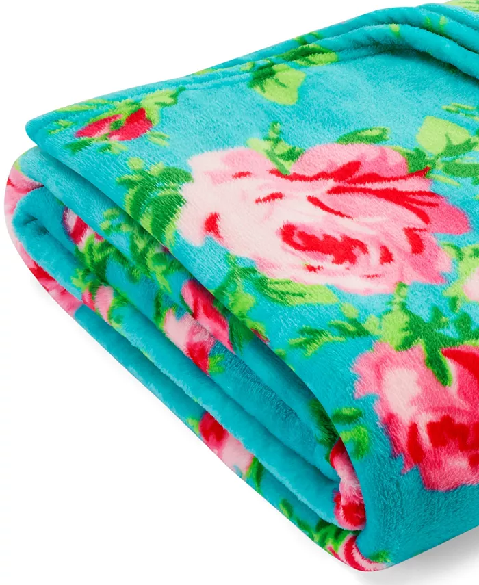 Betsey Johnson Bouquet Day Ultra Soft Plush Blanket， Full Queen