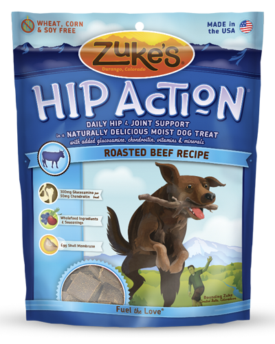 Zuke's Hip Action Beef Dog Treats with Glucosamine and Chondroitin