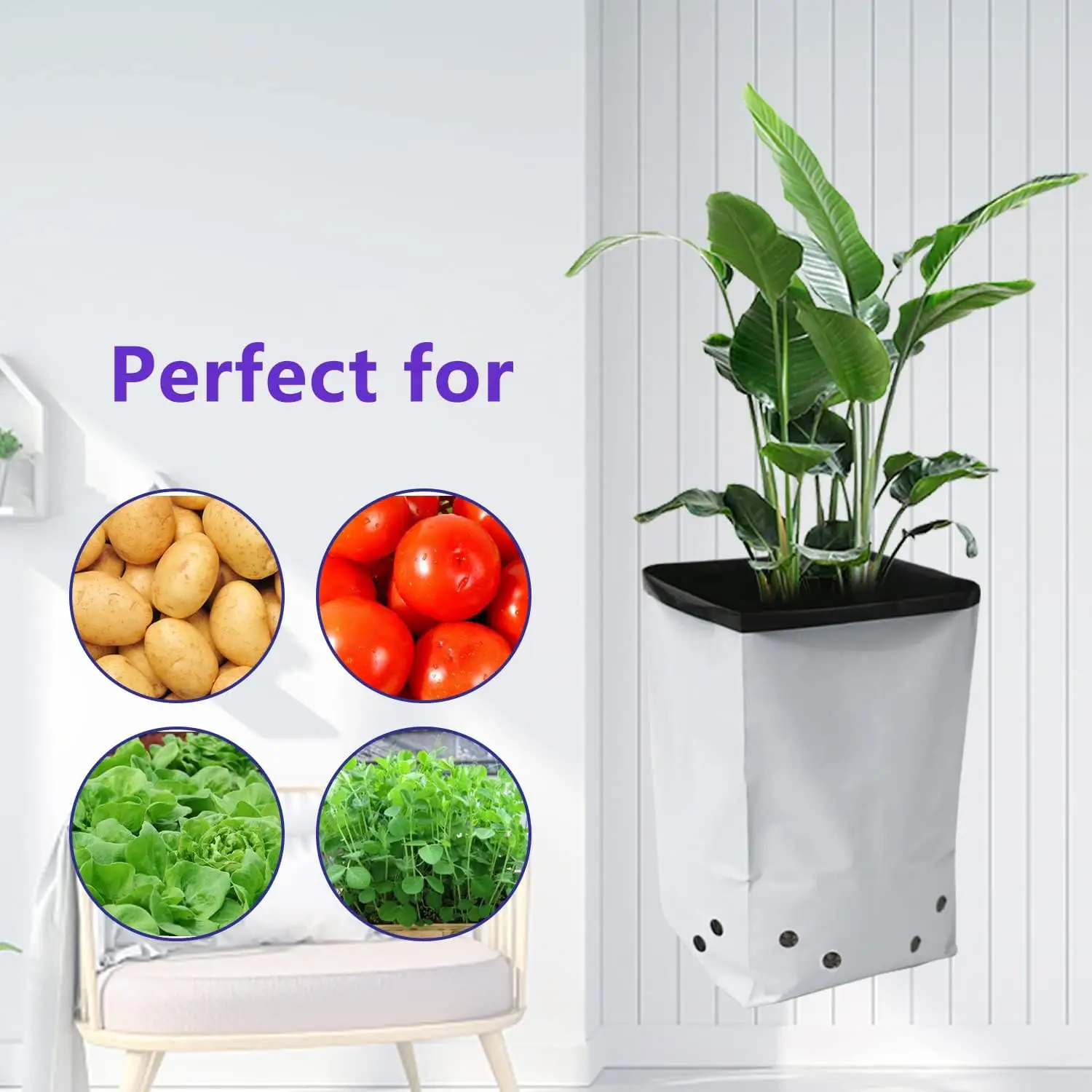 1/2 1/8 1/4 gallon plastic grow bags supplies best service High Quality breathable grow bag with custom design