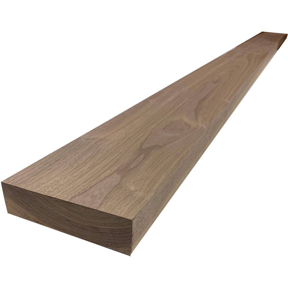 Swaner Hardwood 2 in. x 6 in. x 6 ft. Walnut S4S Board OL08051672WA