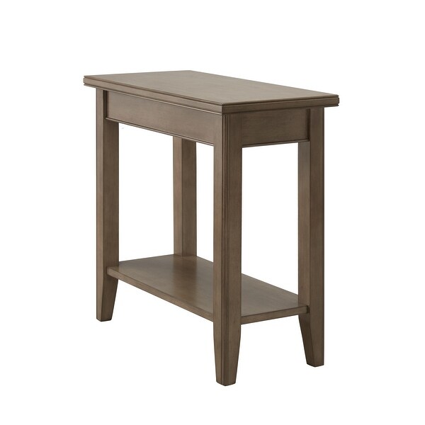 Leick Home Laurent Narrow End Table with Shelf