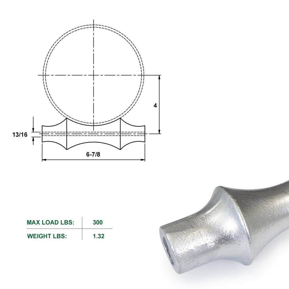 The Plumber's Choice 6 in. Galvanized Steel Hot Dipped Pipe Roller Replacement (5-Pack) IE06-ISTQ-5