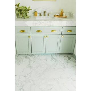 Marazzi EpicClean Milton Arabescato Marble 12 in. x 24 in. Glazed Porcelain Floor and Wall Tile (15.6 sq. ft.Case) ML401224ECHD1P6