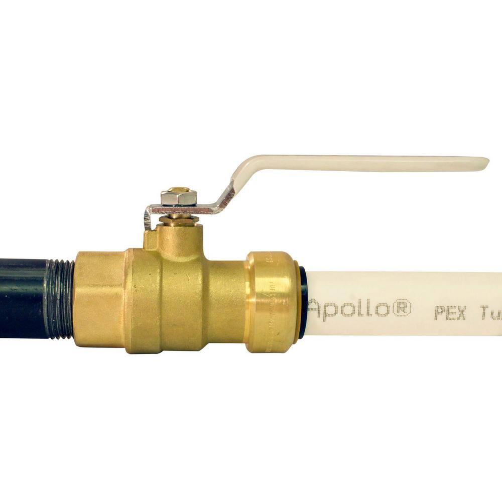 Tectite 34 in. Brass Push-to-Connect x Female Pipe Thread Ball Valve FSBBV34F