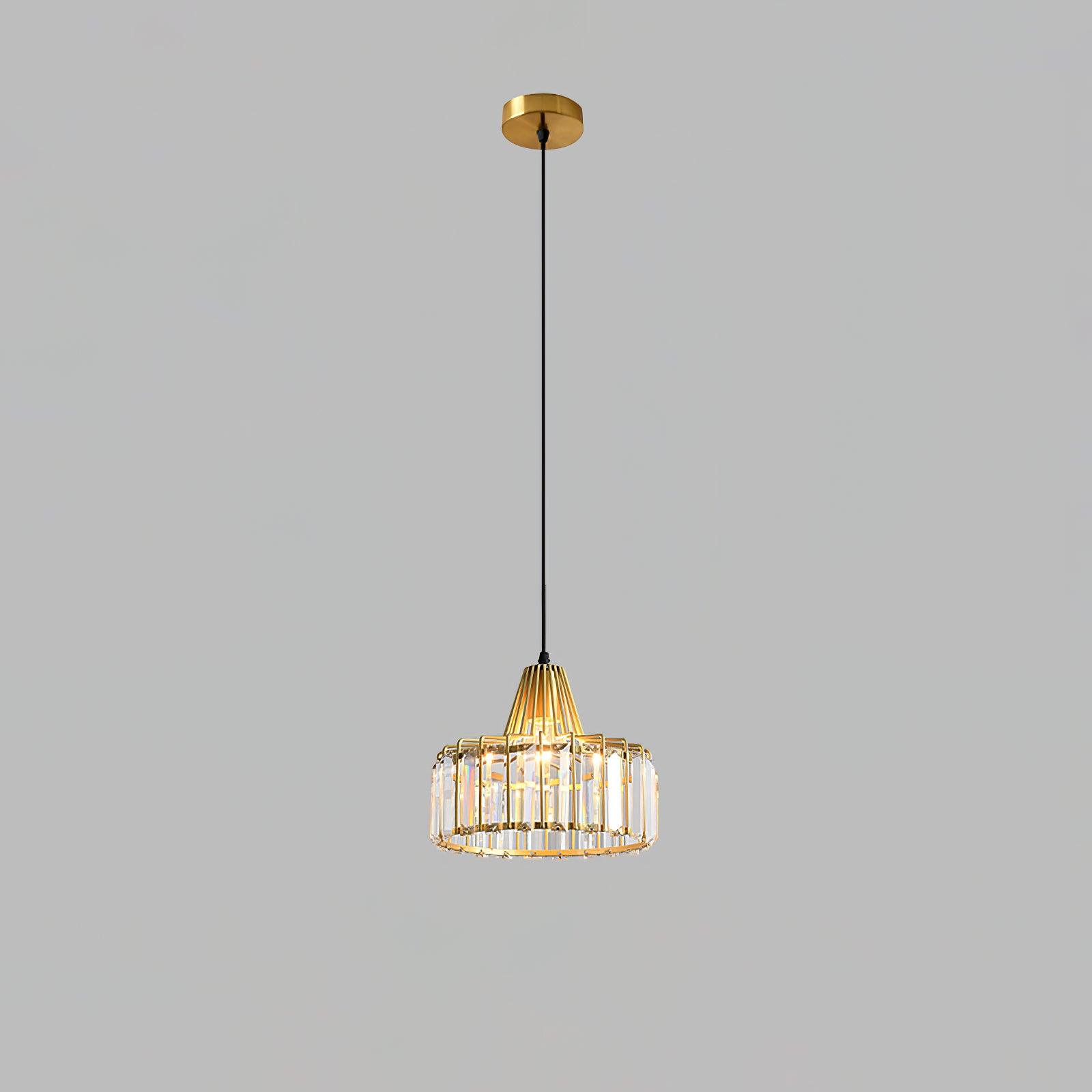 Crystal Drum Pendant Lamp