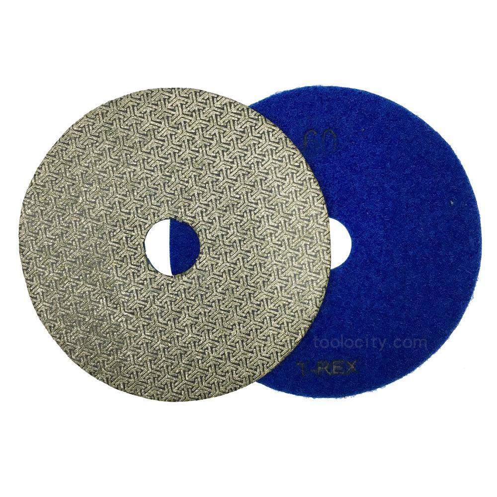 T-REX 7 in. 60-Grit Electroplated Diamond Polishing Pads TEP7060