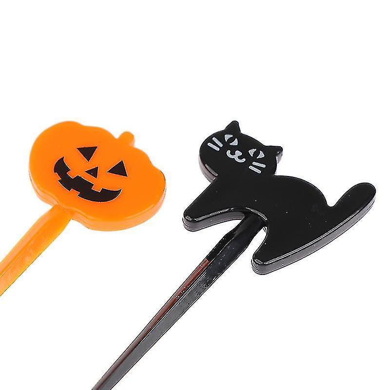 Kids Safe Cartoon Animal Fruit Fork Set Plastic Cute Toothpick Tableware