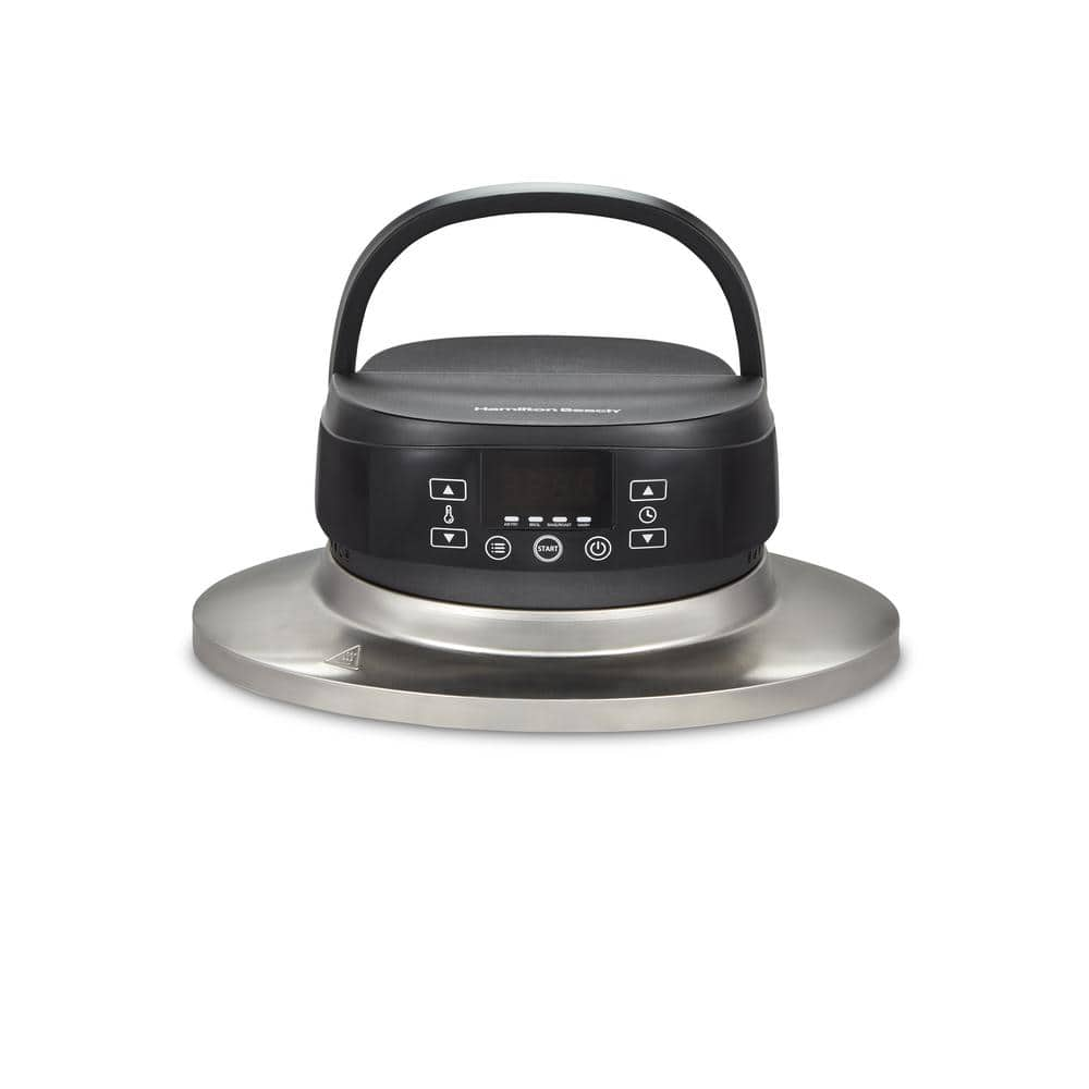 Hamilton Beach 6 qt. Black Air Fry Lid for Slow Cooker 33602