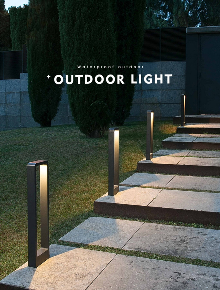 Modern Outdoor Waterproof Lawn Lamp for Garden   Industrial   Outdoor Lighting   by Miron Demid LLC  Houzz