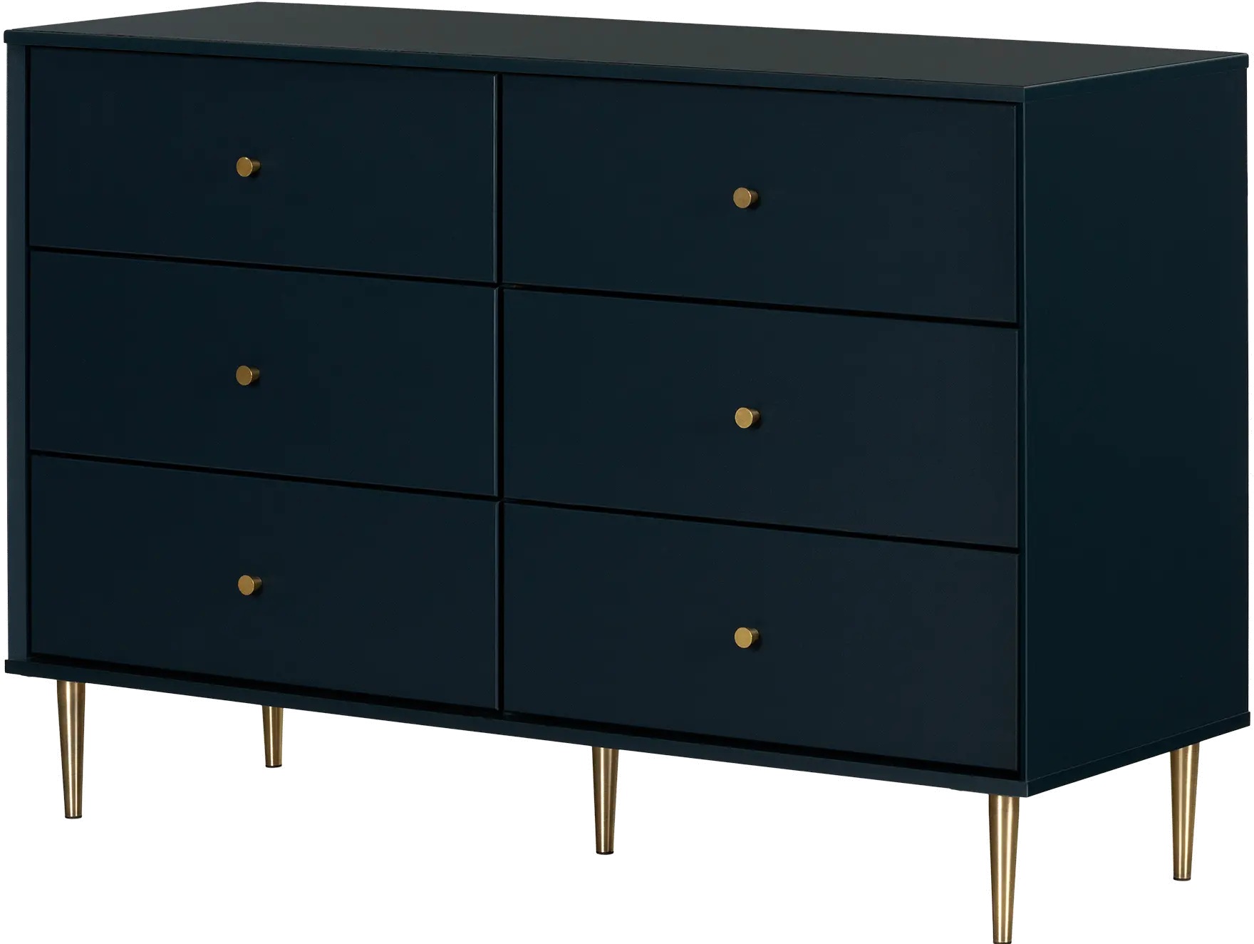 Dylane Navy Blue 6-Drawer Dresser - South Shore