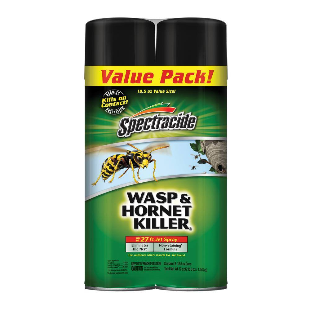Spectracide 18.5 oz. Wasp and Hornet Killer Aerosol Spray (2-Count) HG-27221