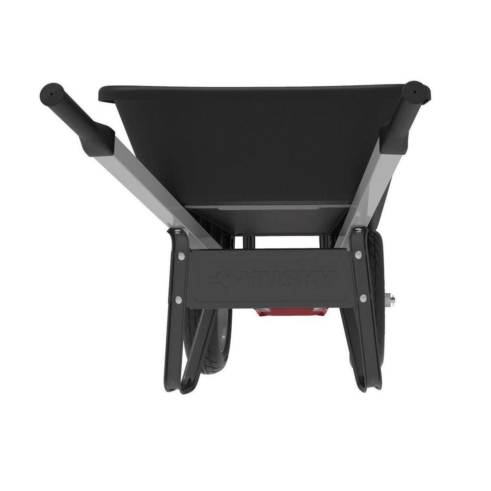 Husky 6 cu. ft. Poly Dual FF Wheelbarrow 35287