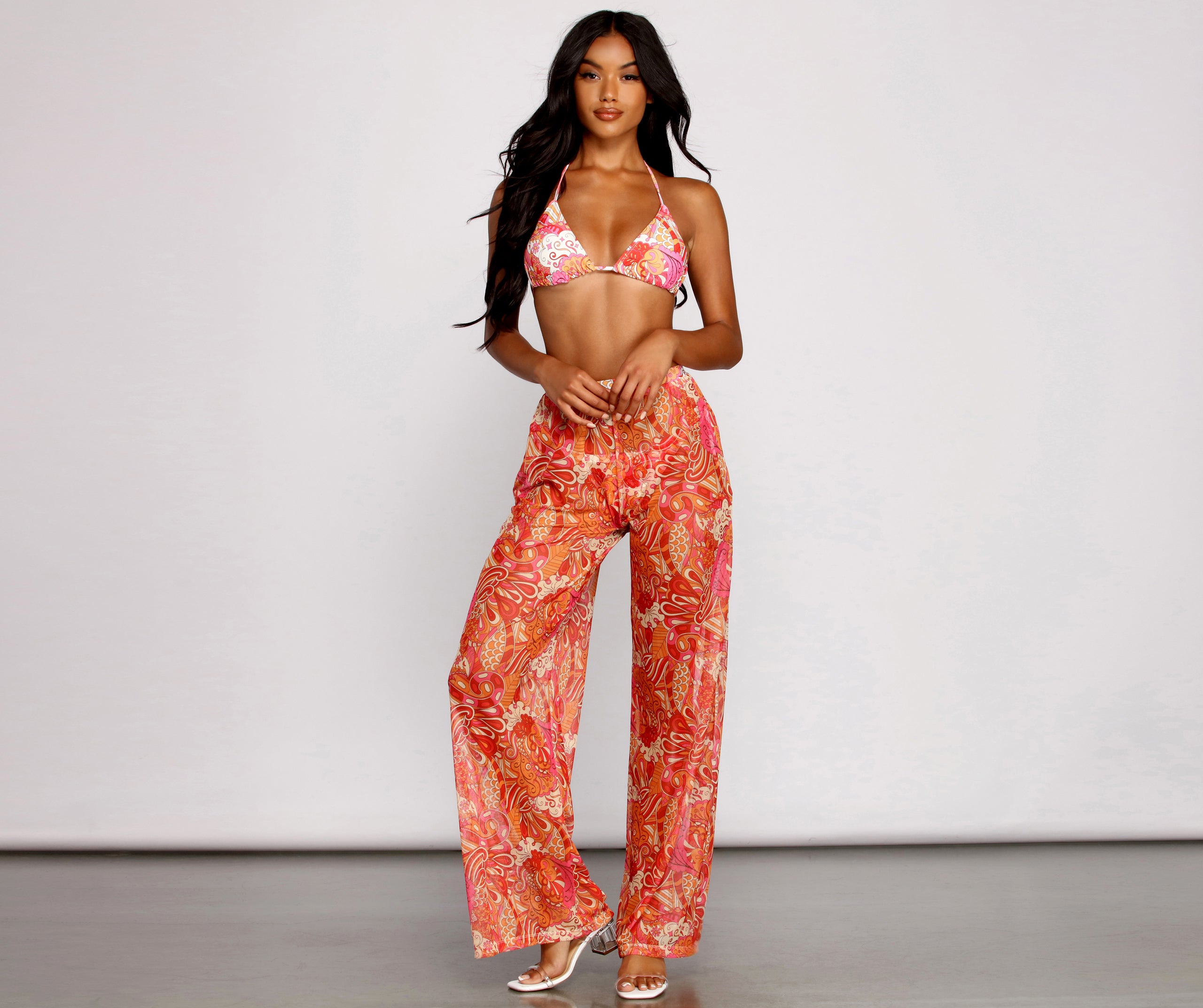 Bohemian Dreams Flared High Waist Pants