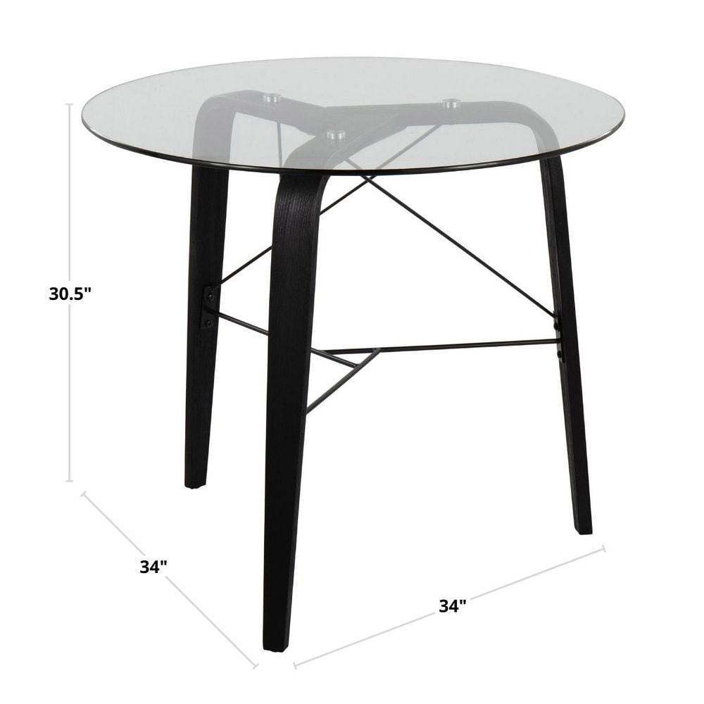 Carson Carrington Culnady Mid Century Modern Round Dinette Table