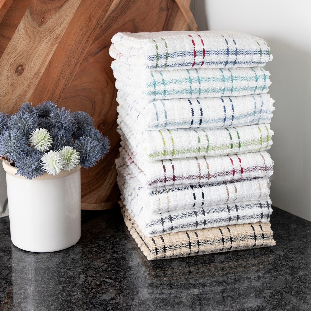 Royale Check Cactus Cotton Kitchen Towels (Set of 2)