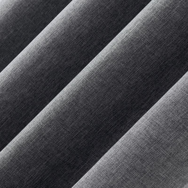 Sun Zero Tresello 100% Blackout Tonal Textured Draft Shield Fleece Insulated Grommet Window Curtain