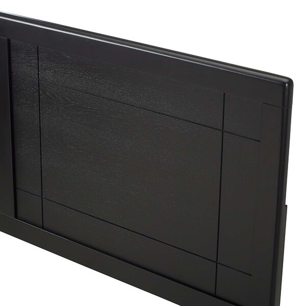 Viola Country Style King Size Black Wooden Headboard - - 32157952