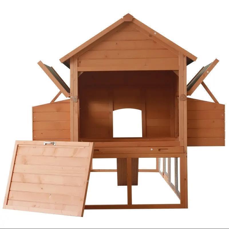 56 Square Feet Chicken Coop with Chicken Run