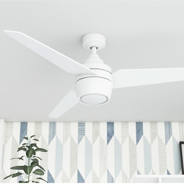 Honeywell Eamon White 52-inch LED Ceiling Fan with Remote Control Shopping - The Best Deals on Ceiling Fans | 31036770