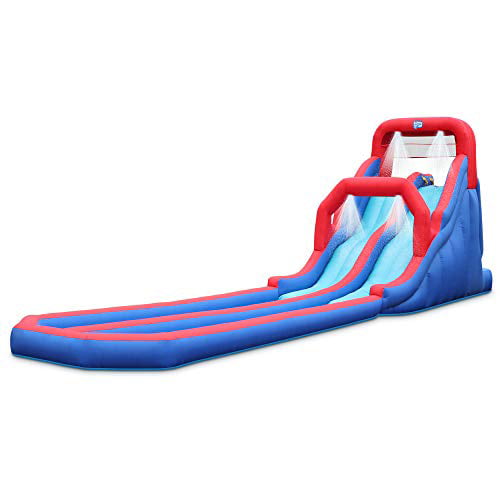 Sunny & Fun Inflatable Water Slide & Blow up Pool, Kids Water Park for Backyard