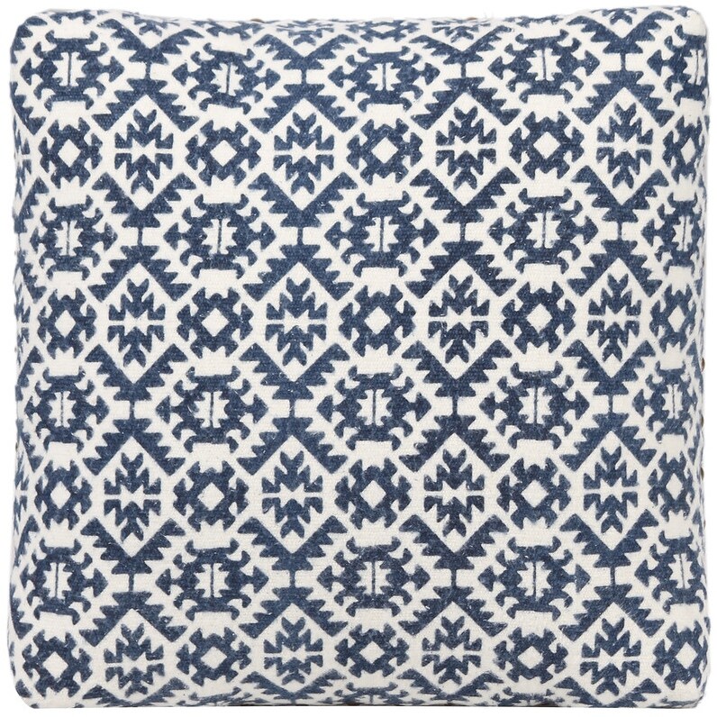 HERAT ORIENTAL Handmade Cotton Upholstered Footstool