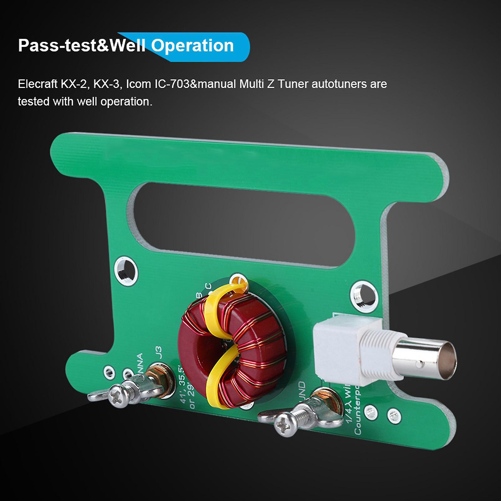 Portable Balance Unbalance 9:1 Voltage Balun 10w Ununtenna With Bnc Interface