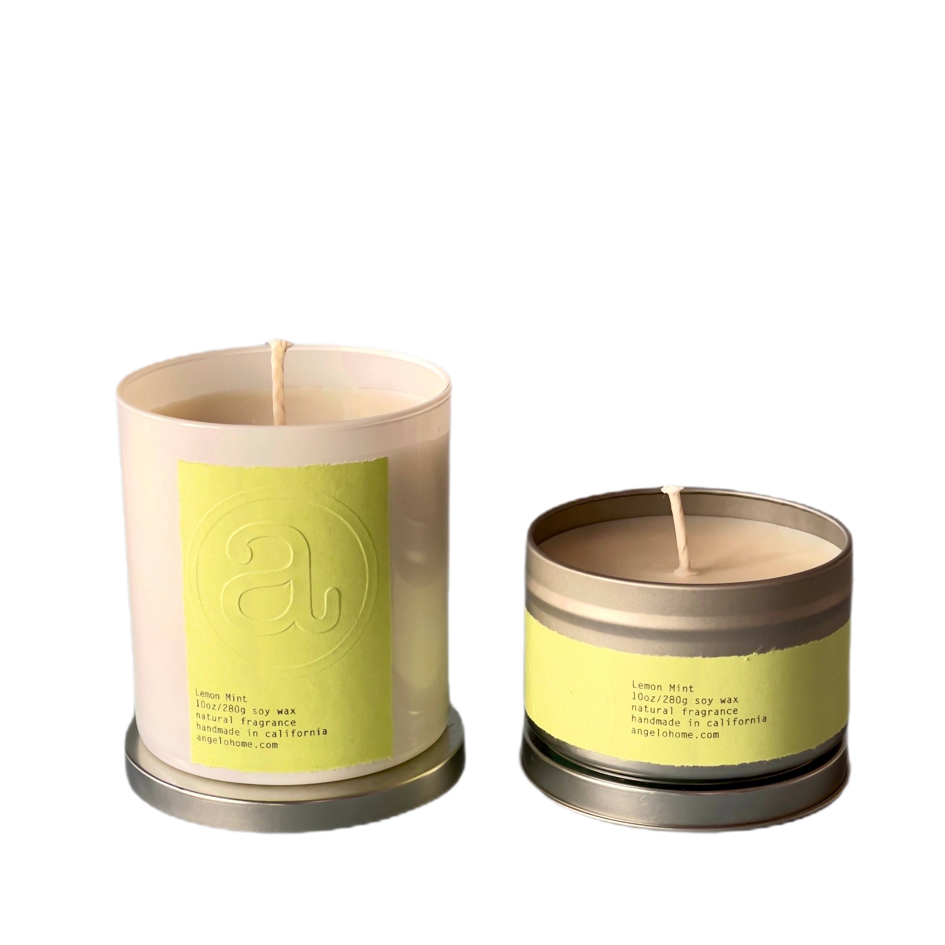 angelo:HOME Lemon Mint Scented Candle