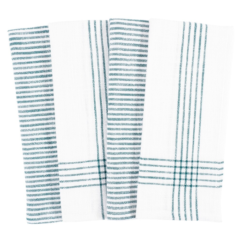 Monoco Relaxed Casual Kitchen Towels  Set of 4