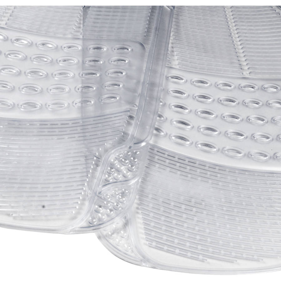 BDK Clear Car Floor Mats， 4 Pieces Set Trimmable to Fit Semi Custom