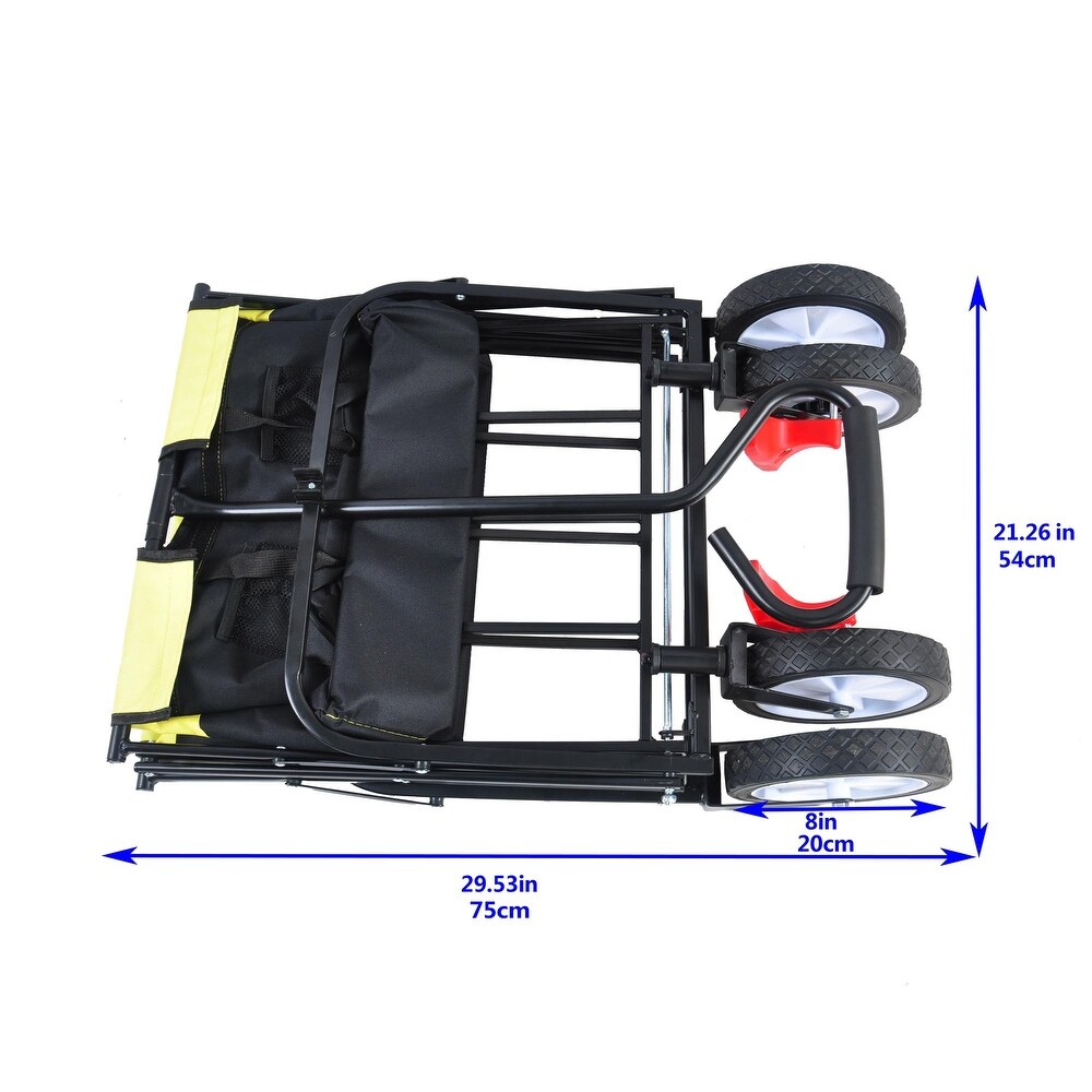 Outdoor Utility Folding Wagon Shopping Beach Cart