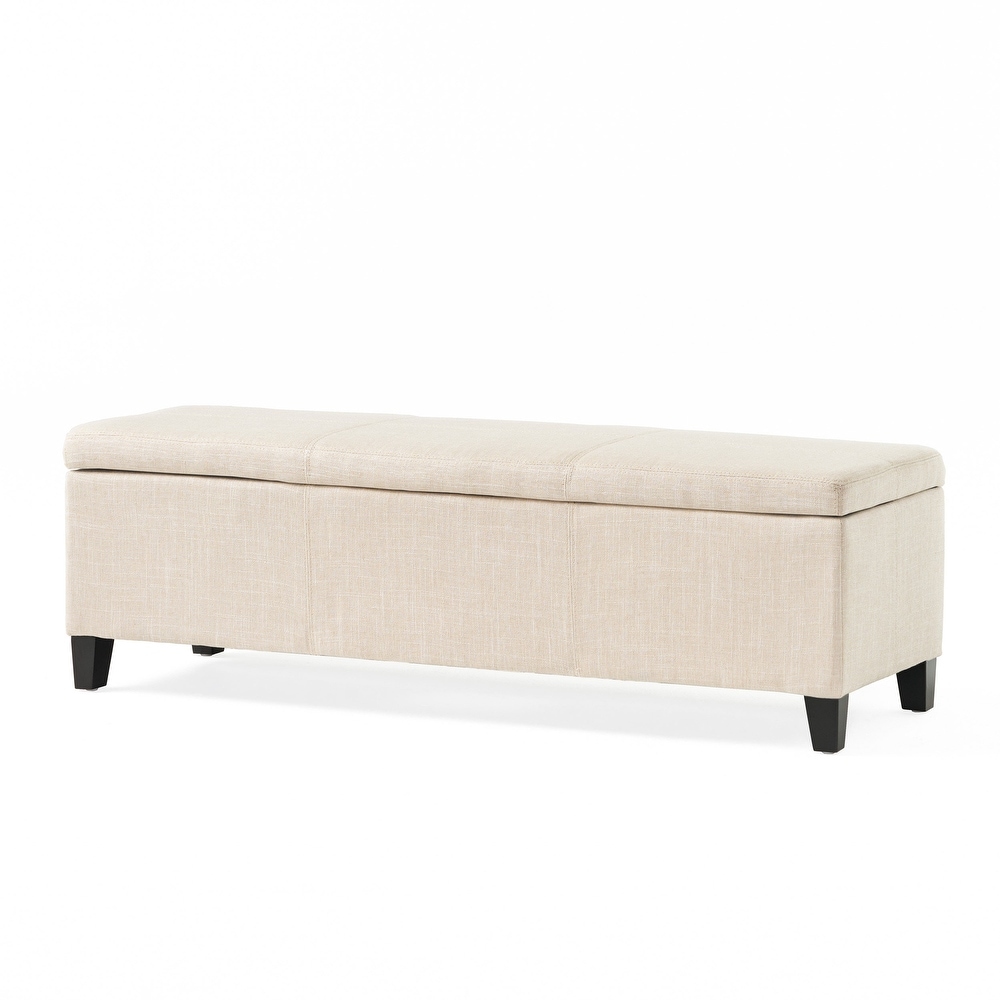 Lucinda Fabric Storage Ottoman Bench by Christopher Knight Home